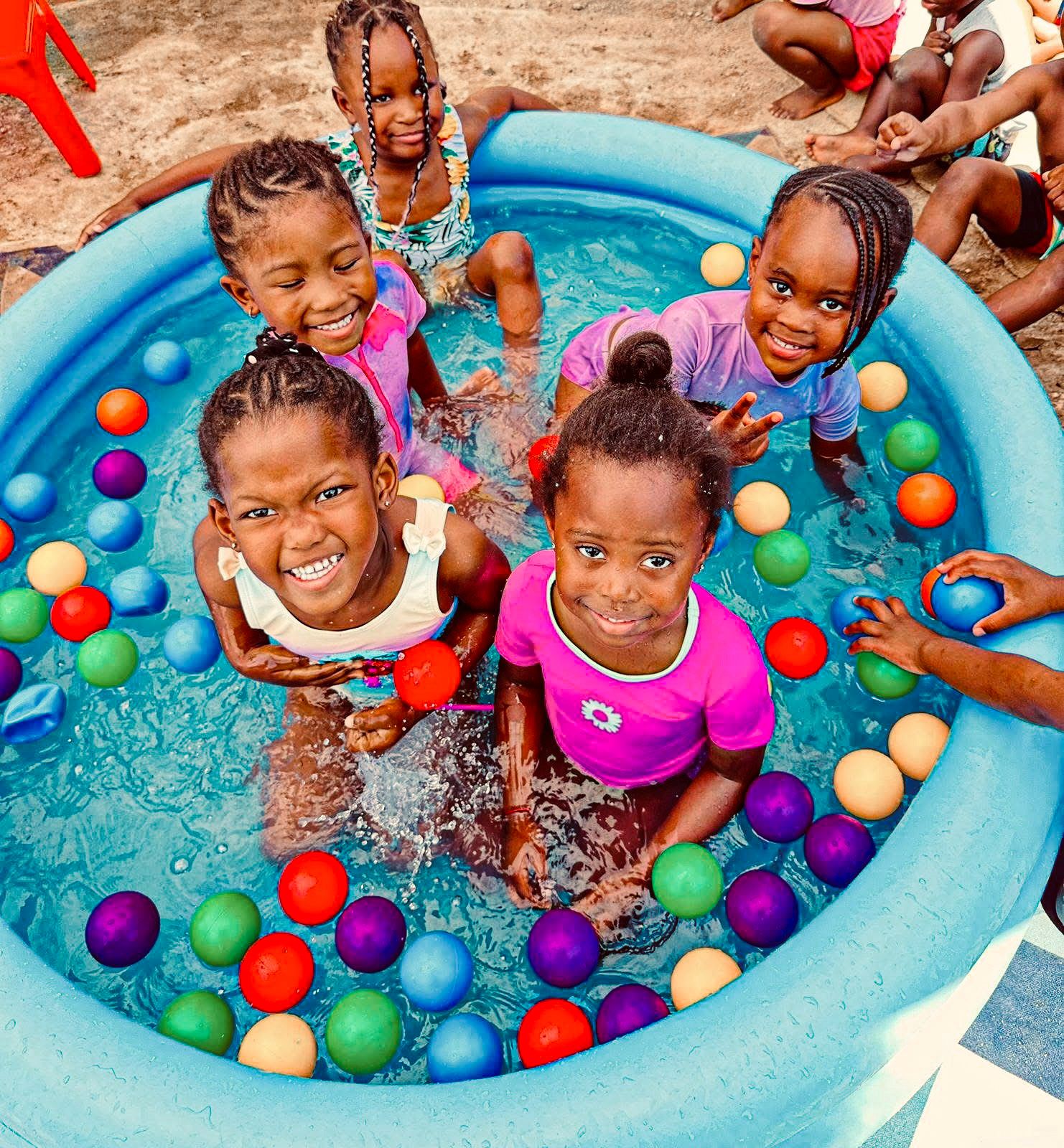 Children at mealtime at Blessed Kids Pre-school